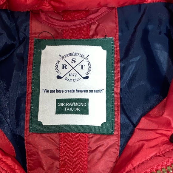 Women's Nylon Jacket - Knee Length - Cherry Red - Slim Fit - US L - Picture 5 of 5